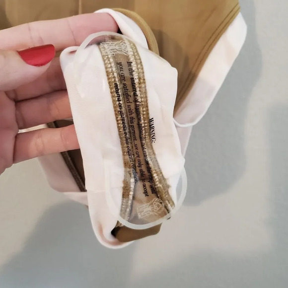 We Are Hah x Free People Pull It Through One Piece Bodysuit Swimsuit in Shroom - Picture 10 of 11